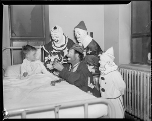 circus-clowns-visit-sick-boy-boston-public-library